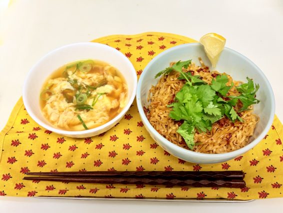 汁なし辛チキ麺